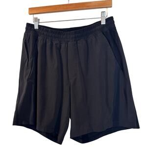 Lululemon Men's Pace Breaker Shorts 7" Linerless Black Lrg Athletic Gym Workout